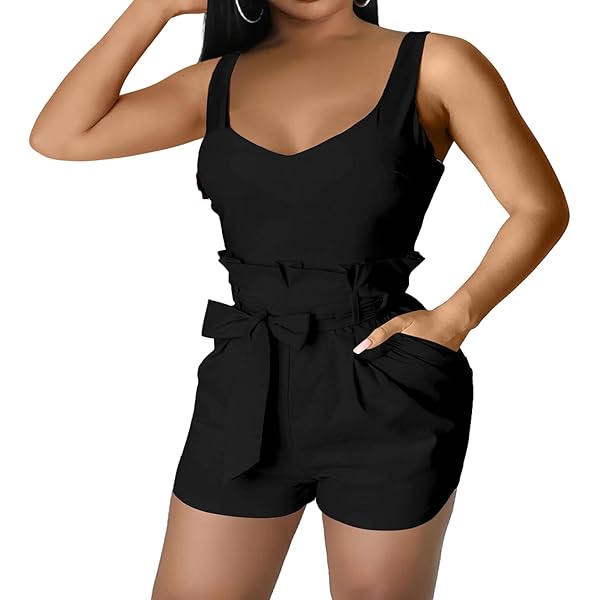 Amazon.com: xxxiticat Women's One Shoulder Faux Leather Jumpsuit